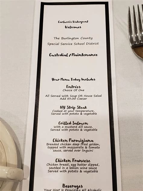 Carlucci's Waterfront Menu - Updated October 2025