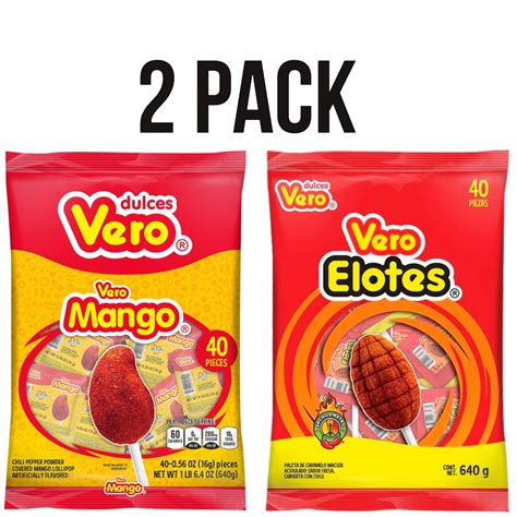 Vero Paletas/ Lollipops | Vero Mango Con Chile & Elote con Chille ...