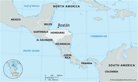 Map Roatan Honduras Island