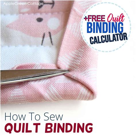 How To Sew Quilt Binding - AppleGreen Cottage