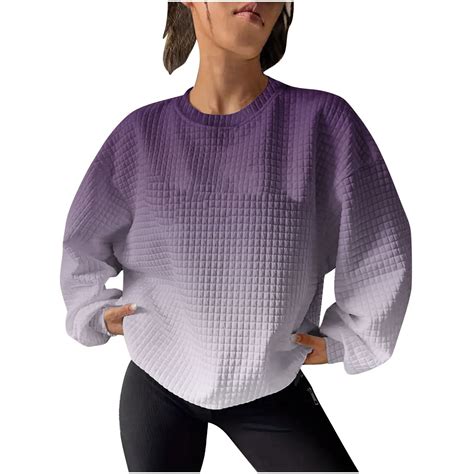 Fall Savings Pohista Autumn Clothing Women Pullover Tops Womens Tops ...