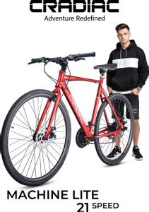 CRADIAC Machine Lite 21 Speed | Rigid Fork | 6061 Alloy | Dual DISC ...