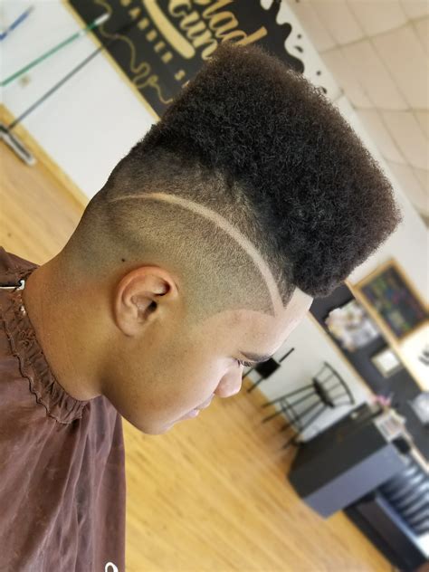 High Top Fades With Designs