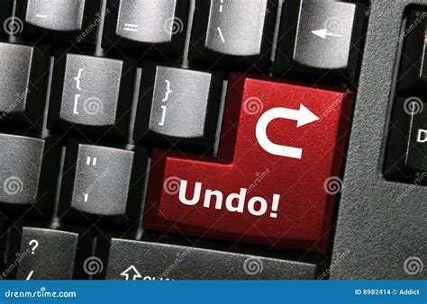 Undo Key Button Stock Images - Image: 8982414
