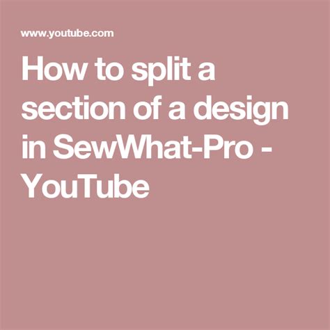Sew What Pro Easy Tutorial 的图像结果