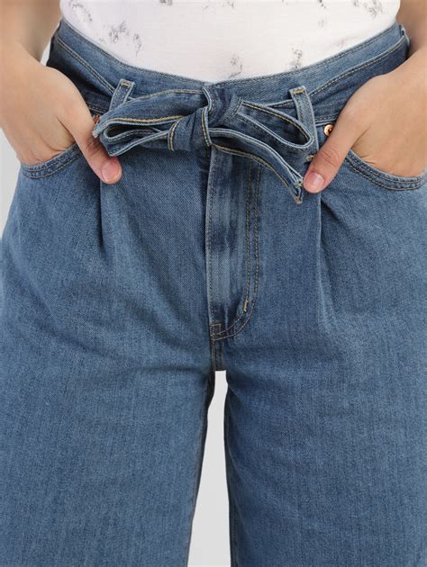 Women's Blue Baggy Fit Mid Rise Jeans – Levis India Store