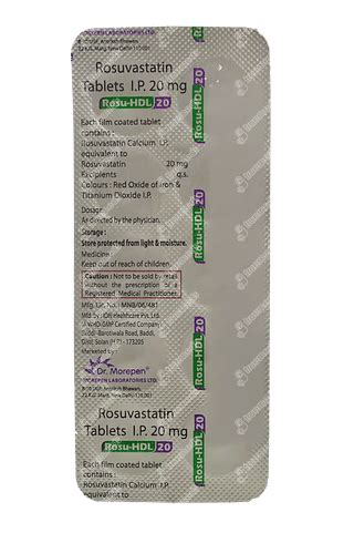 Rosu Hdl 20 Tablet 10: Uses, Side Effects, Price & Substitutes