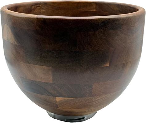 Amazon.com: Walnut Wood Mixing Bowls 5 QT - Handmade Wooden Bowl for ...