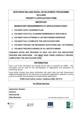Fillable Online Sample application form for LEADER measures PDF Fax ...