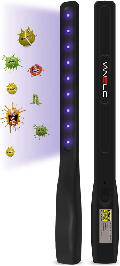 Buy VANELC UV Light Sanitizer Wand, Portable Ultraviolet Disinfection ...