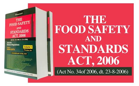 Buy The Food Safety and Standards Act, 2006 along with Rules and ...