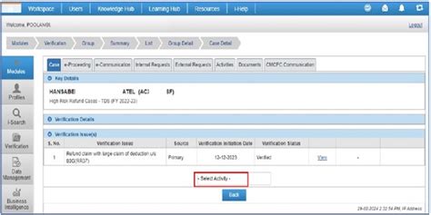 Functionality for Verification of High Risk Refund Cases for TDS charge ...