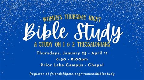Thursday Night Womens Bible Study, Friendship Church (Prior Lake), 25 ...