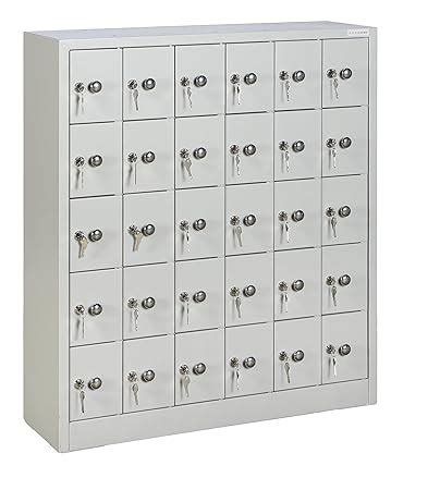 TUFFERONE Mobile Locker 30-Door - Heavy Duty Metal Lockable Cabinet for ...