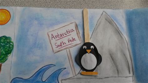 This is my stick puppet of the penguin from 'Lost and Found' and 'Up and Down'… | Artic animals ...