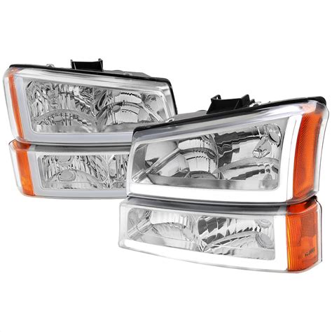 Spec-D Headlights Chevy Silverado (03-07) Avalanche (02-06) w/ Dual LE