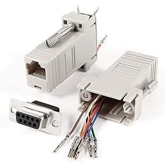 Alcoa PrimeGray Computer VGA 9 Pin Female RJ45 Jack Adapter Connector 2 ...