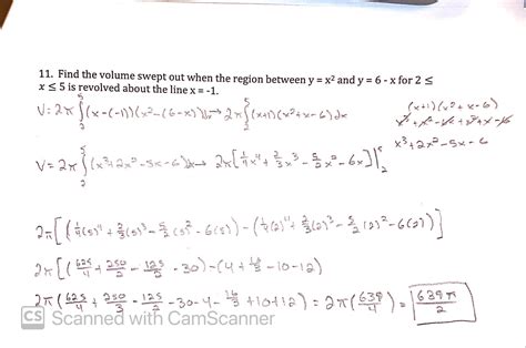 Image result for Washer Method Calculus Examples
