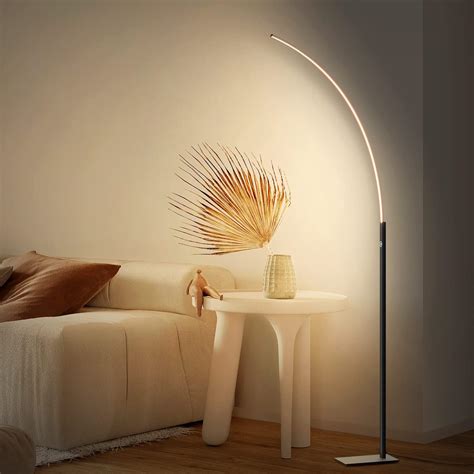 DENGALA Arc Corner Floor Lamp - 3000K Warm White & 3 Brightness Presets ...