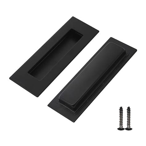 10 Pack Rectangular Recessed Sliding Door Handles Concealed Door Drawer ...