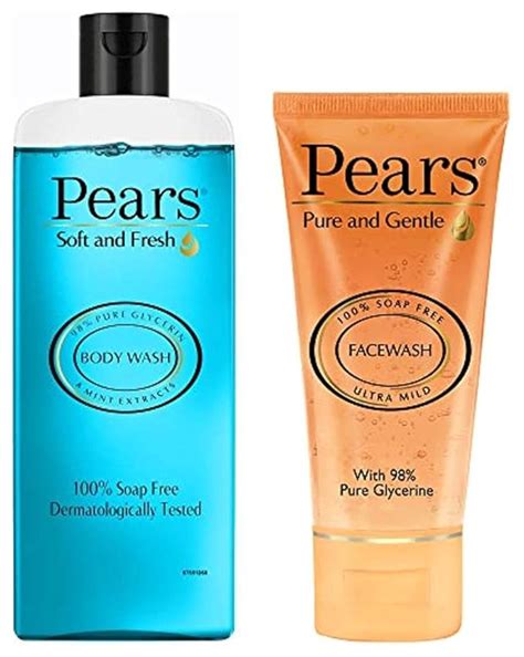 PEARS Pure and Gentle Daily Cleansing Facewash, 150 g & Pears Soft ...