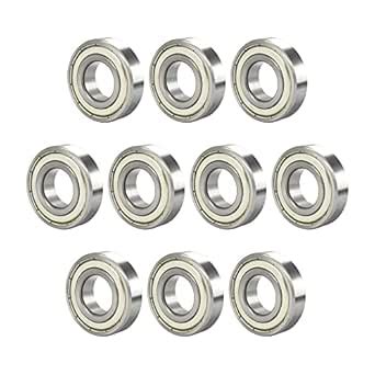 FOCMKEAS R4AZZ 10 PCS Deep Groove Ball Bearing ID 1/4"×OD 3/4"×Width 9/ ...
