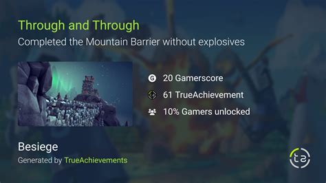 Through and Through achievement in Besiege
