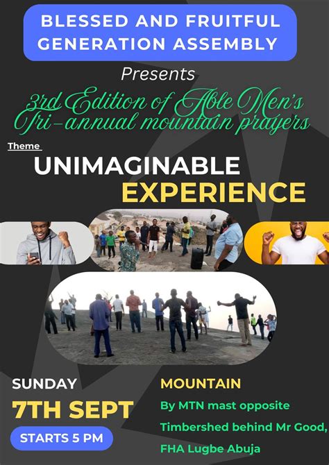 3rd Edition of Able Mens Tri-annual mountain Prayers, Federal Housing ...
