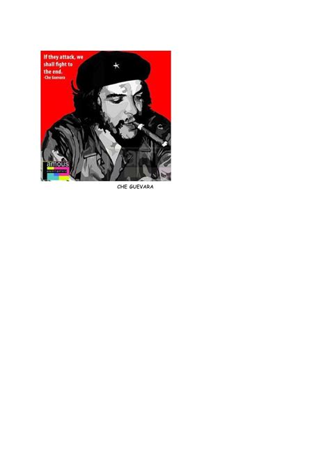 Che Guevara, If They Attack, we Shall Fight to The end, Pop Art Picture ...