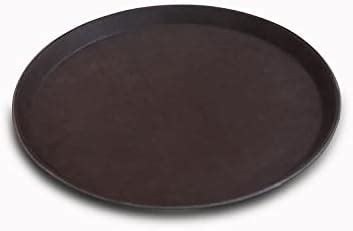Malabar Fiber Serving Tray 16", Serving Tray Round, Anti Skid Tray for ...
