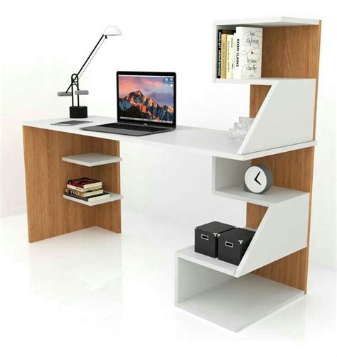 Study Table with Computer and Laptop Design 的图像结果