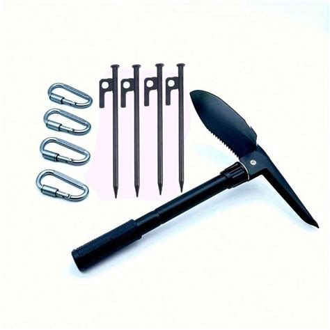 9-Piece Camping & Hiking Tool Set Includes Multifunctional Folding ...