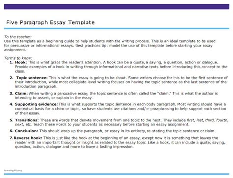 Image result for 5 Paragraph Essay Example