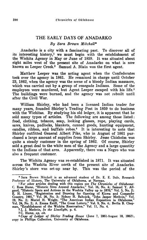 The Early Days of Anadarko - The Gateway to Oklahoma History