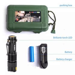 Jual Paket Senter Police Pocketman Senter LED Flashlight Baterai ...