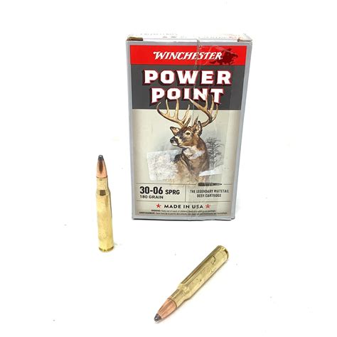 Winchester Power Point 30-06 SPRG 180 Grain Ammunition, 20 Rds
