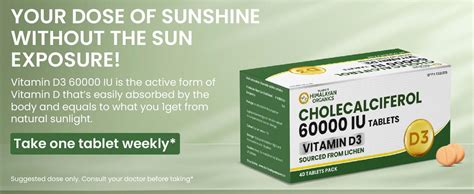 Vlado's Himalayan Organics Vitamin D3 60000 IU Tablets ...