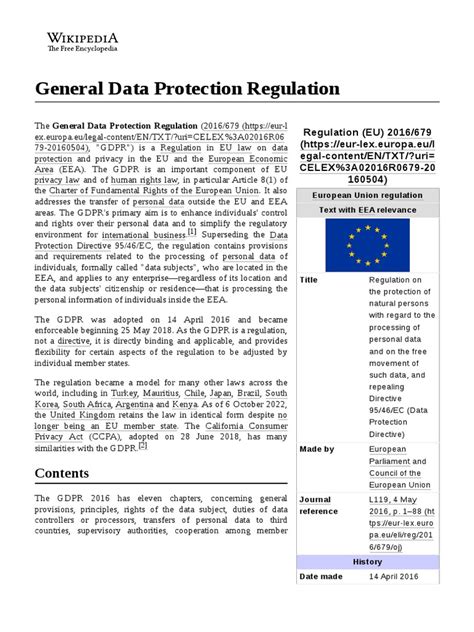 Image result for General Data Protection Regulation List