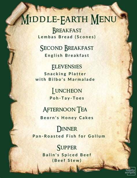 Hobbit-Inspired Meals + Discussions 🧙‍♂️🏔️🧭