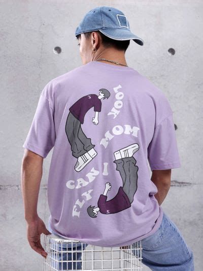 Buy I Can Fly Printed Oversized T-shirt for Men Online in India - Beyoung
