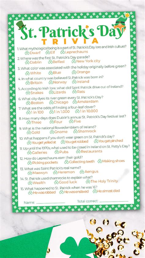 This item is unavailable - Etsy in 2025 | St patrick's day trivia, St patrick's day games, St ...