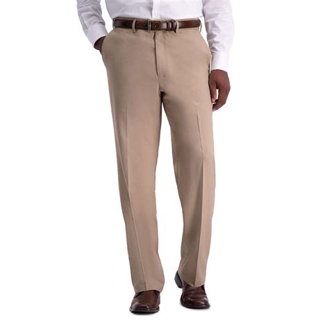 Men’s Haggar® Premium Comfort Expandable-Waist Classic-Fit Stretch Flat ...