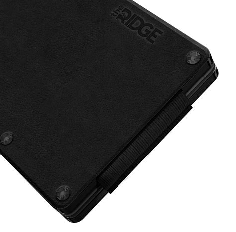 Ridge Wallet — Midnight Black | Leather