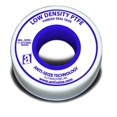 ANTI-SEIZE TECHNOLOGY 26150 White PTFE Low Density Tape, 520" Length, 0 ...