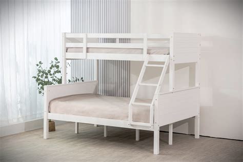 Shop Jupiter White Duo, Double Single Bunk Beds & 2 x Drawers