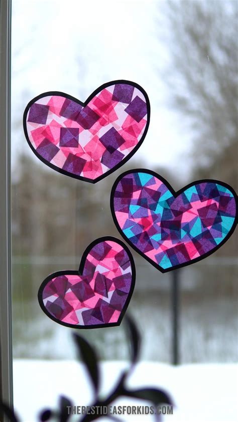 Easy Q-Tip Painted Heart Art for Kids to Make | February crafts ...