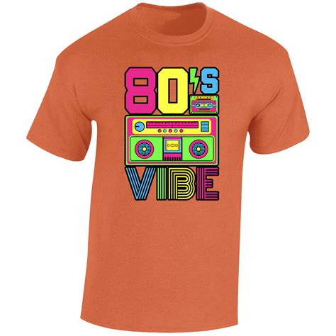 I Love The 80's Retro Mens T-Shirt Vintage Vibes Fancy Dress Unisex ...