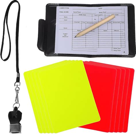Amazon.com : Toyvian Soccer Referee Cards Soccer Red Cards Yellow Cards ...