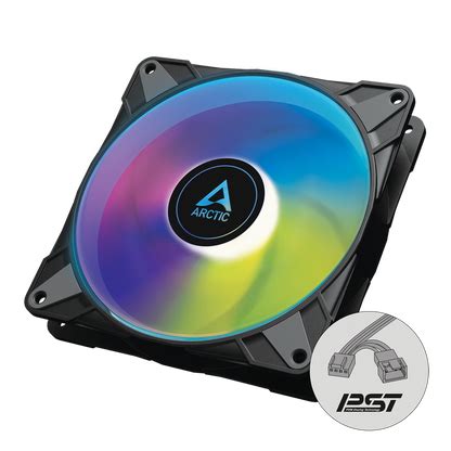 ARCTIC P14 PWM PST A-RGB 140 mm CPU Case Cooling Fan-Black - tpstech.in