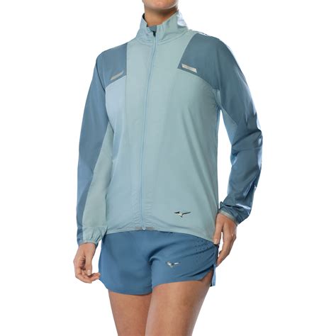 Mizuno Tech Light Jacket Women - Citadel/Cloud Blue | BIKE24